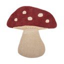 Raudonos spalvos iš vilnos vaikiškas kilimas 85x90 cm Mushroom – Bloomingville Mini
