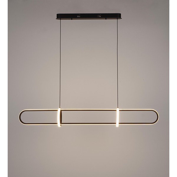 Juodos spalvos iš metalo kabantis šviestuvas LED Alken – Bizzotto-image-2
