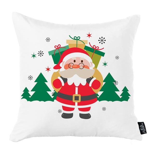 Baltas kalėdinis užvalkalas Mike & Co. NEW YORK Honey Kalėdų senelio dovanos, 45 x 45 cm