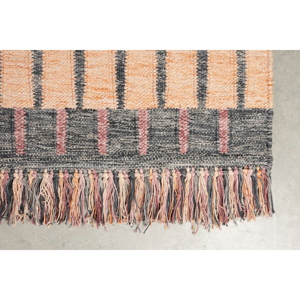 Rožinės spalvos/persikų spalvos iš medvilnės kilimas 160x230 cm Hampton – Dutchbone-image-4