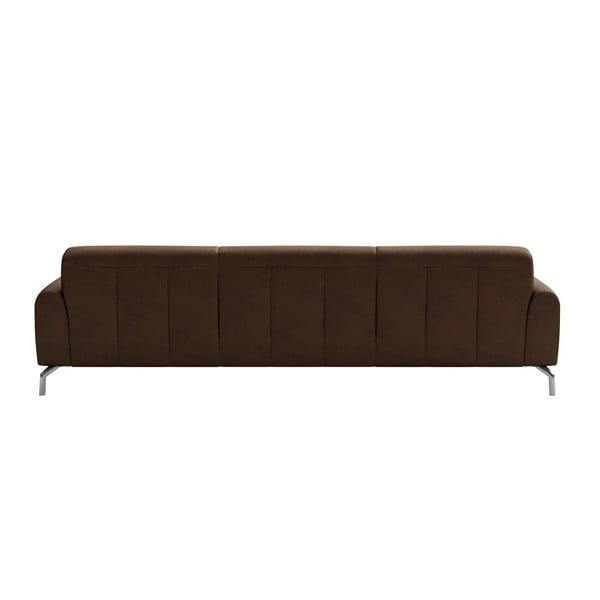 Rudos dirbtinės odos sofa MESONICA Puzo, 240 cm-image-3