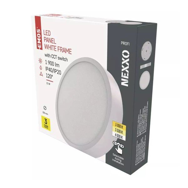 Lubinis šviestuvas baltos spalvos LED Nexxo – EMOS-image-1