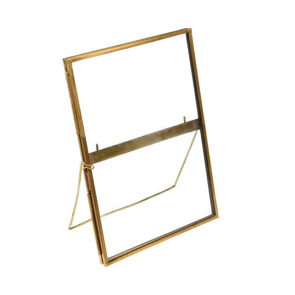 Iš metalo pastatomas rėmas auksinės spalvos 13x18 cm – Rex London-image-2
