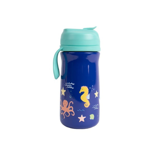 Mėlynas nerūdijančio plieno buteliukas kūdikiams 370 ml Ocean - Ladelle