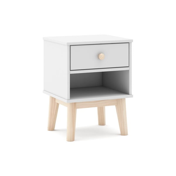 Baltas vaikiškas naktinis staliukas Esteban - Marckeric-image-4