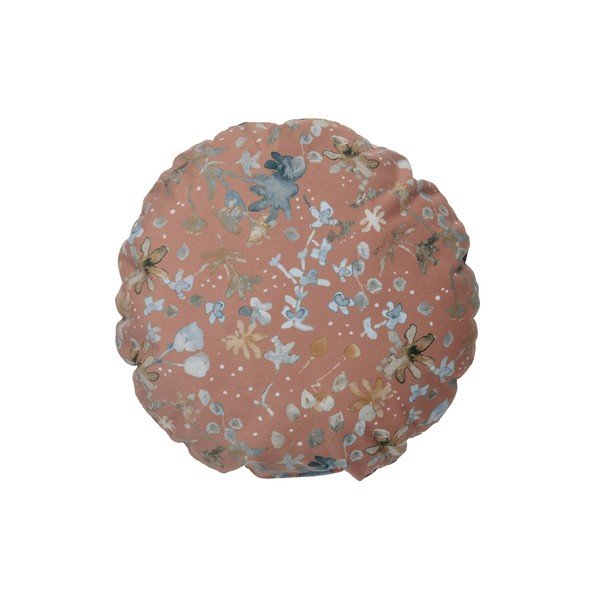 Rožinė dvipusė pagalvė BePureHome Velvet Melon, ø 45 cm-image-1