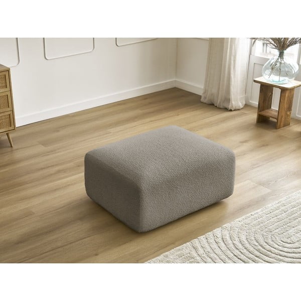 Iš boucle taburetė pilkos spalvos/rudos spalvos Tina – Bobochic Paris-image-4