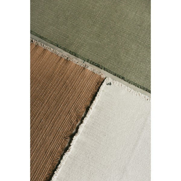 Rankų darbo kreminės spalvos iš medvilnės kilimas 140x200 cm Handloom – Lorena Canals-image-3