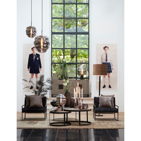 3 odinės dekoratyvinės dėžės su dangčiu Kae - Light & Living-image-1