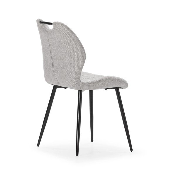 Valgomojo kėdės šviesiai pilkos spalvos 4 vnt. Muli – Marckeric-image-4