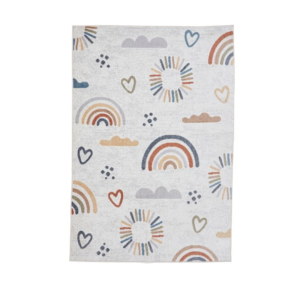 Vaikiškas kilimas kreminės spalvos 120x170 cm Vida Kids Rainbow – Think Rugs