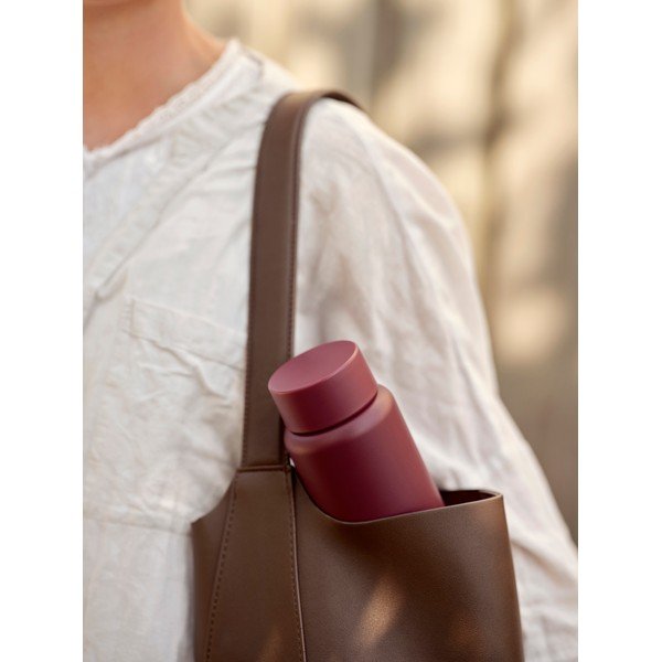 Bordo spalvos iš nerūdijančio plieno termo puodelis 650 ml Singles – Zone-image-2