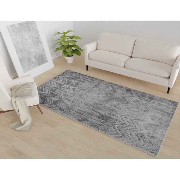 Pilkas plaunamas kilimas 80x50 cm - Vitaus-image-1