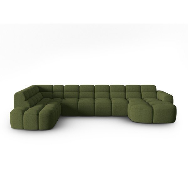 Kampinė sofa žalios spalvos Lisa – Micadoni Home