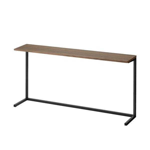 Juodos spalvos/natūralios spalvos iš medienos papildoma virtuvės lentyna 90x18 cm Tower – YAMAZAKI-image-3