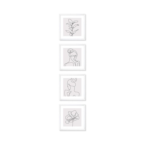 Plakatai rėmelyje 4 vnt. 32x32 cm  -image-2