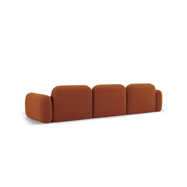 Iš velveto kampinė sofa oranžinės spalvos (su dešiniuoju kampu) Audrey – Interieurs 86-image-3