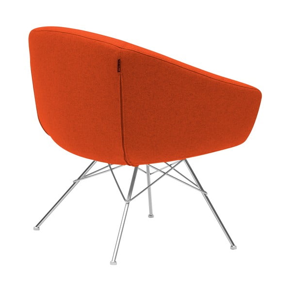 Oranžinės spalvos fotelis Softline Aiko-image-2