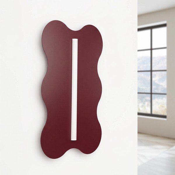 Bordo spalvos iš metalo sieninė lempa KLOVER – Thoro-image-3