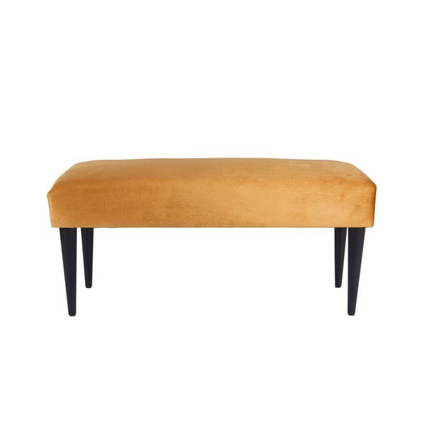 Geltonas suolas su aksomo apmušalais "Leitmotiv Luxury-image-1