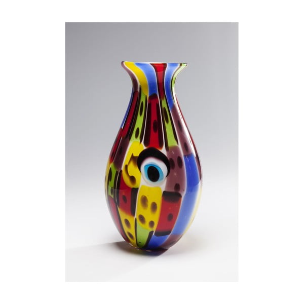 Stiklinė vaza "Kare Design Face Colore", aukštis 36 cm