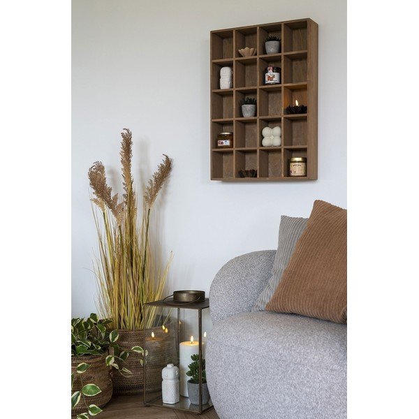 Iš pušies masyvo kelių aukštų sieninė lentyna natūralios spalvos 44 cm Moss – House Nordic-image-2