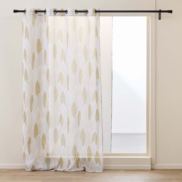 Smėlio spalvos iš šydo permatoma užuolaida 140x280 cm Kim – douceur d'intérieur