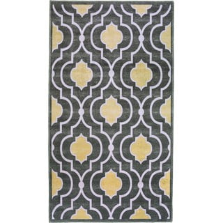 Geltonai pilkas plaunamas kilimas 80x50 cm - Vitaus