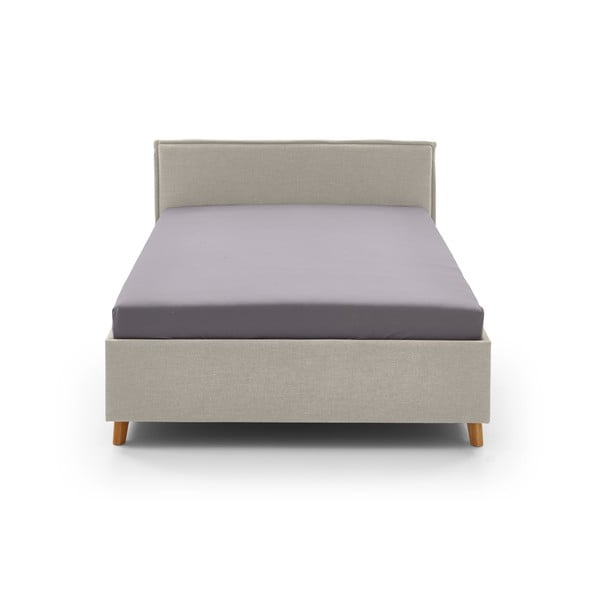 Smėlio spalvos iš audinio vaikiška lova su sandėliavimo vieta su lovos grotelėmis 120x200 cm Fun – Meise Möbel-image-3