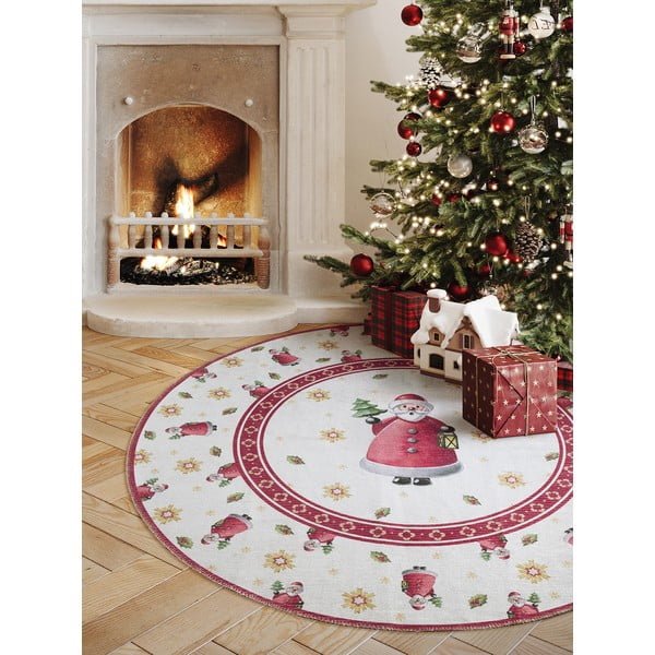 Raudonos spalvos apvalios formos kilimas su Kalėdų motyvu ø 160 cm Toy's Delight Santa Claus – Villeroy&Boch-image-1
