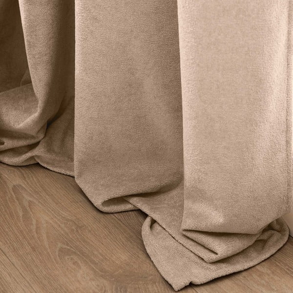 Šviesiai rudos spalvos iš boucle užuolaida 140x260 cm Winona – douceur d'intérieur-image-4