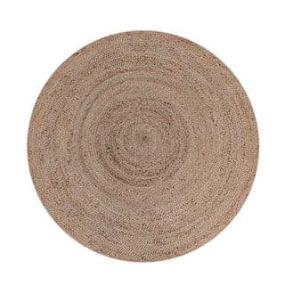Kanapių pluošto kilimas LABEL51 Natural, ⌀ 150 cm