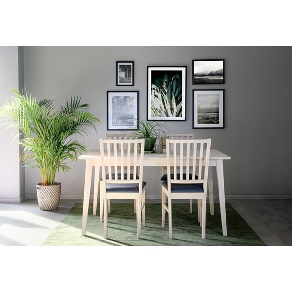 Matinis lakuotas ąžuolinis valgomojo stalas Rowico Mimi, 140 x 90 cm-image-3