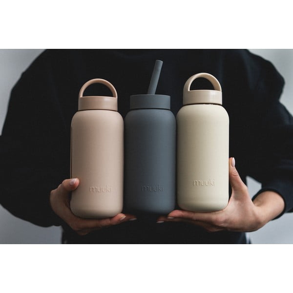 Šviesiai rudos spalvos kelioninis buteliukas 500 ml Desert Rose – Muuki-image-3