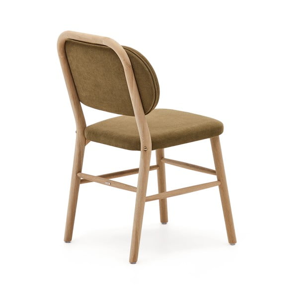 Valgomojo kėdės khaki spalvos 2 vnt. Helda – Kave Home-image-2