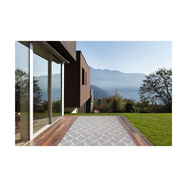 pilkas lauko kilimas Floorita Rete, 130 x 190 cm-image-4