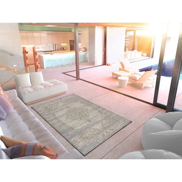 Smėlio spalvos lauko kilimas 150x77 cm Luana - Universal-image-1