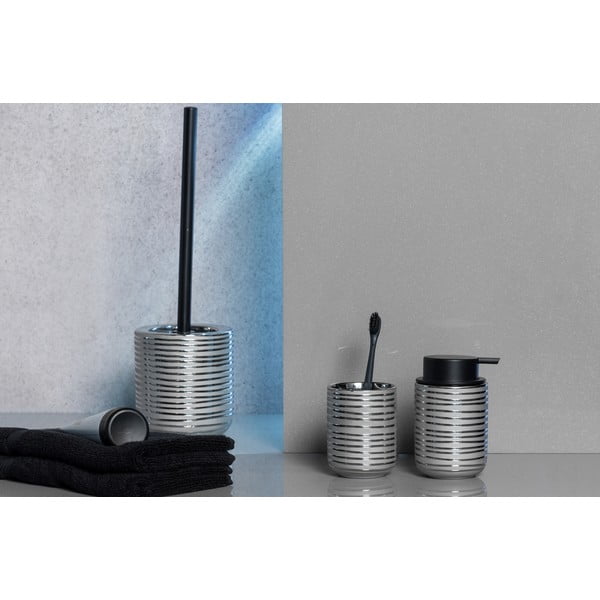 Sidabrinis keraminis dantų šepetėlio puodelis Vilalba - Wenko-image-4