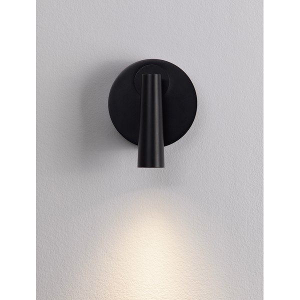 Matinės juodos spalvos iš aliuminio taškinis šviestuvas LED su sulankstoma konstrukcija 7x10 cm Tico – Nova Luce-image-1