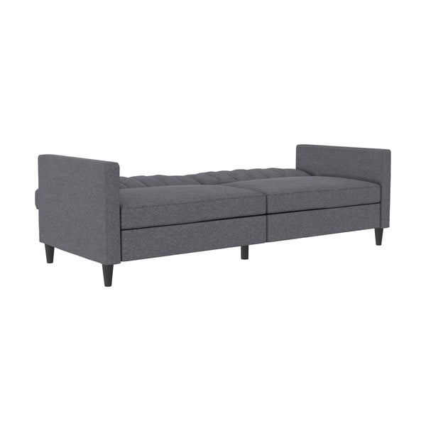 Sulankstoma sofa pilkos spalvos 86 cm Celine – Støraa-image-2