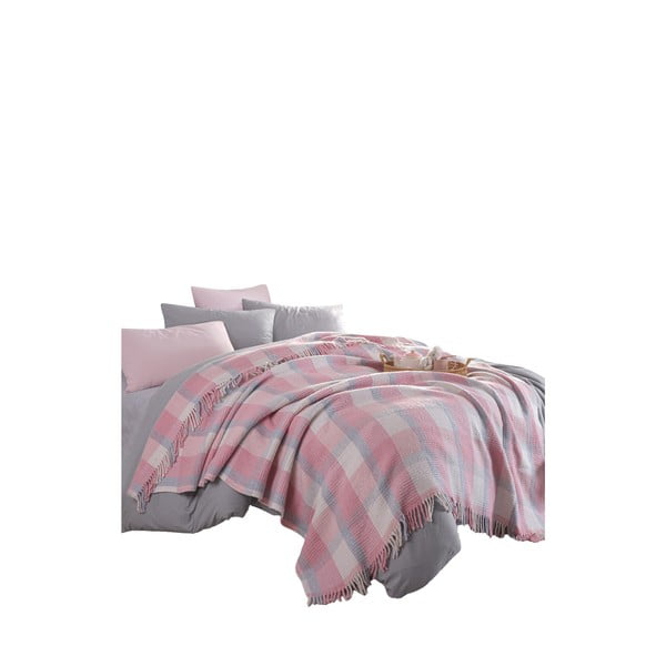 Rožinės spalvos lovatiesė 180x220 cm Warm Soft – Mijolnir