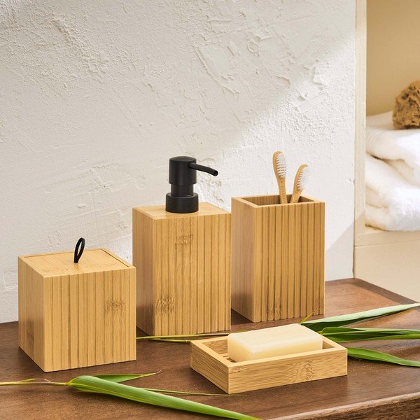 Natūralios spalvos iš bambuko muilo dozatorius Hanoi – douceur d'intérieur-image-2