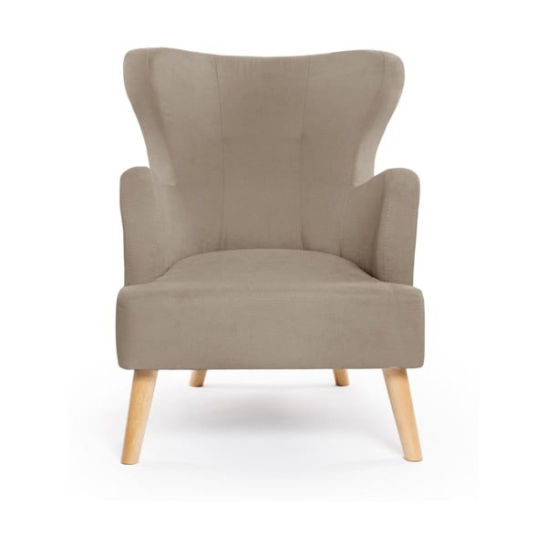 Krėslas smėlio spalvos su atlošu Noemye – Bonami Selection-image-2