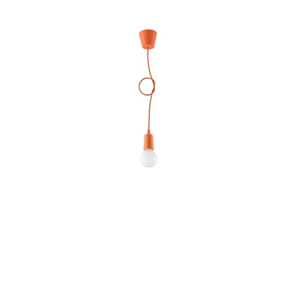 Kabantis šviestuvas oranžinės spalvos ø 5 cm Rene – Nice Lamps