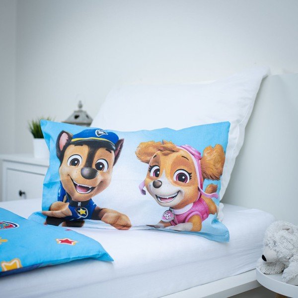 Iš medvilnės vaikiška patalynė vaikiškai lovai 100x135 cm Paw Patrol – Jerry Fabrics-image-2