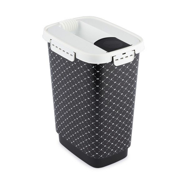 Juoda dėžė sausam augintinių maistui laikyti 50 l Cody - Rotho-image-4