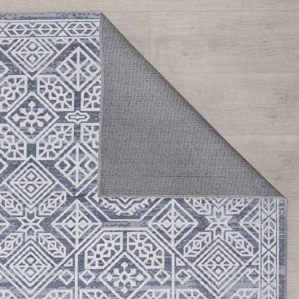 Pilkas plaunamas kilimas 290x200 cm Cora - Flair Rugs-image-2