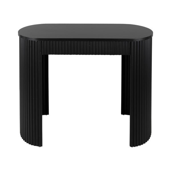Juodos spalvos iš metalo konsolinis staliukas 40x100 cm Estriado  – Leitmotiv