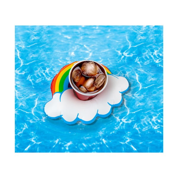 3 vaivorykštės formos pripučiamų gėrimų žiedų rinkinys Big Mouth Inc.-image-1