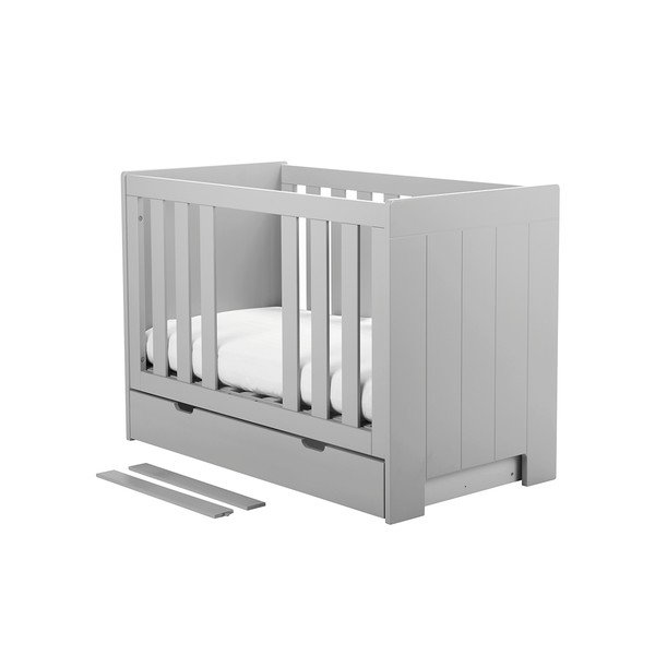 "Pinio Calmo" kintama vaikiška lovelė, pilka, 140 x 70 cm-image-1